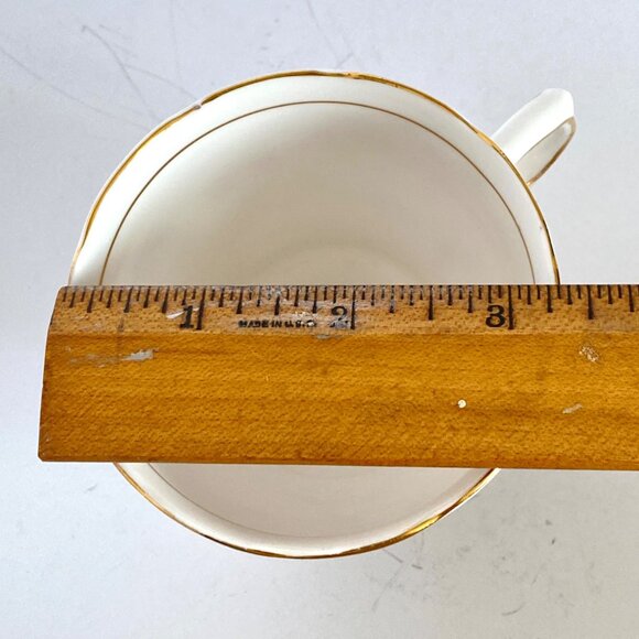 Mayfair England Pink Flower Footed Teacup Saucer Bone China No1932 Gold Trim - Picture 15 of 16